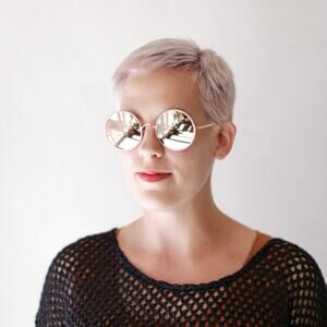 Sunday Somewhere Yetti Round Sunglasses Blush